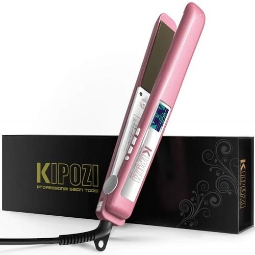 KIPOZI Flat Iron 1 Inch Titanium