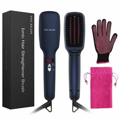 TEC.BEAN Ionic Hair Straightener Brush