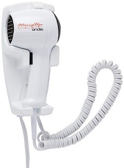 Andis 30135 1600-Watt Quiet Wall Mounted HangUp Hair Dryer