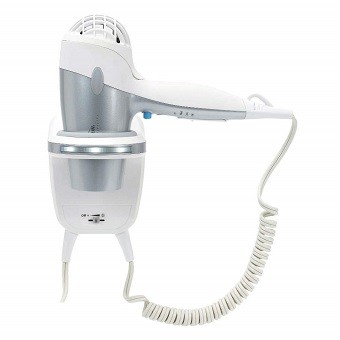 Sunbeam Dual Watt 3 Speed GreenSense Wall Mount Ionic Hair Dryer