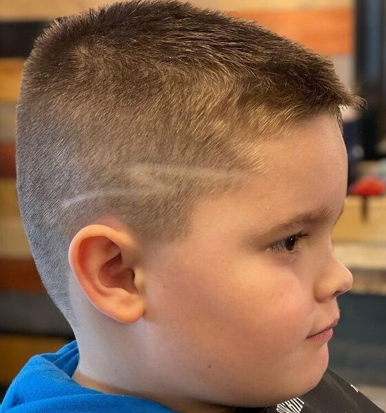 Lightning Bolt Military Haircut