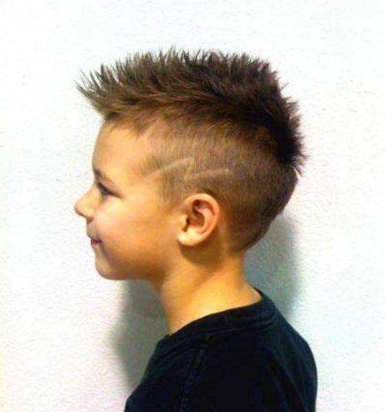 Lightning Bolt Short Spiky Haircut