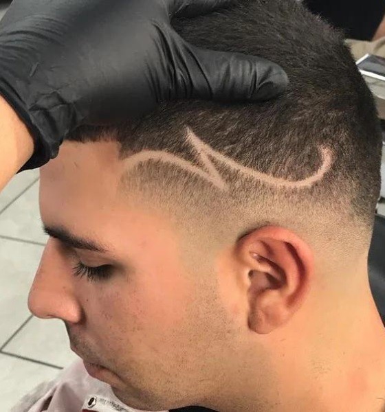 Simple Lightning Bolt Haircut