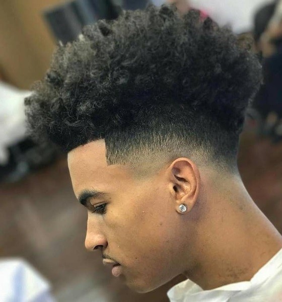 Burst Fade High Top Haircut