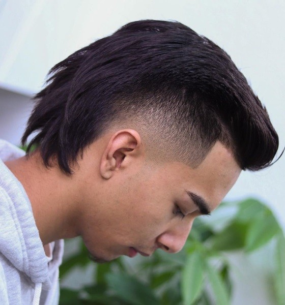 Burst Fade Mullet Haircut