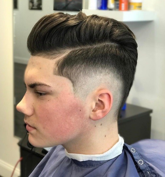 Burst Fade Pomp Haircut