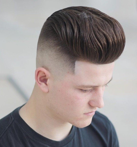 Burst Fade Pompadour Haircut