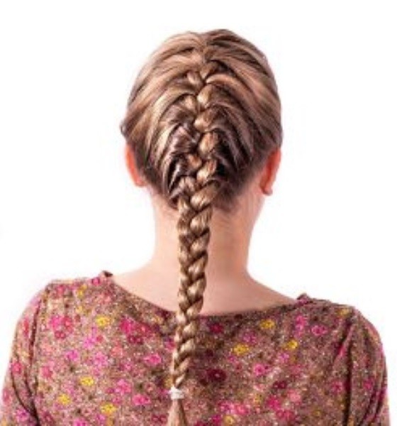 Long Lumpy Braid Hairstyle