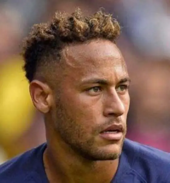 Neymar's Dark Brown Haircut
