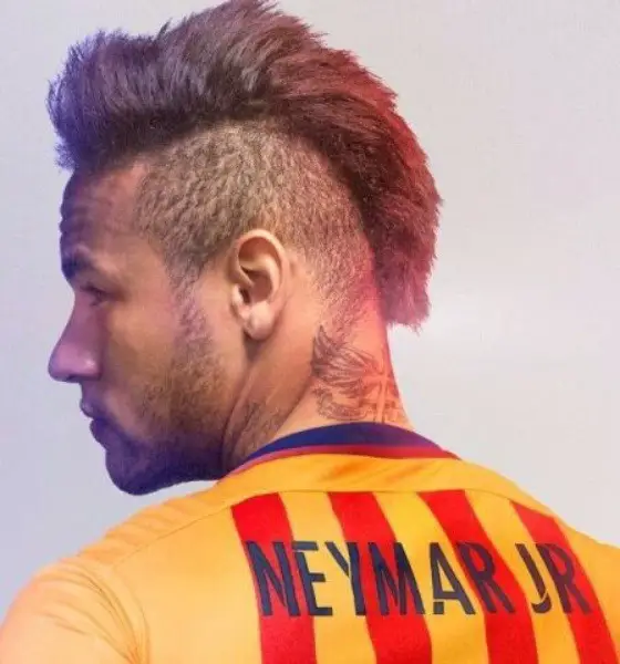 Red Crew Neymar Haircut