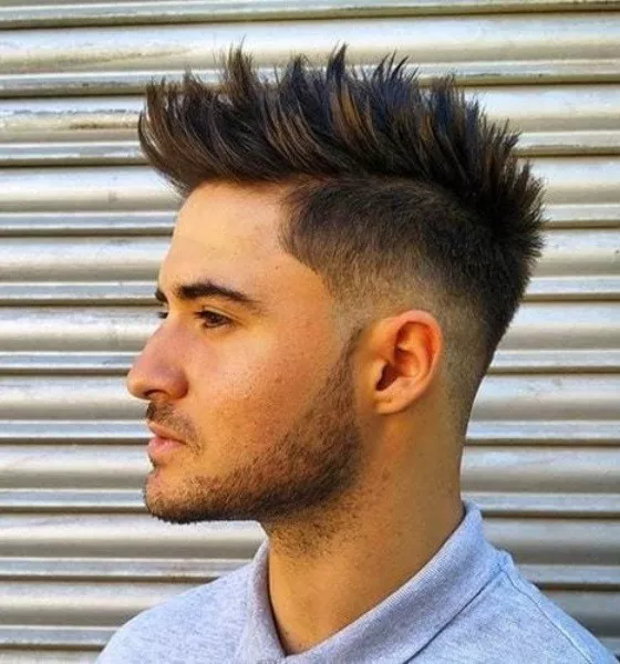 Spiky Textured Baseball Haircut