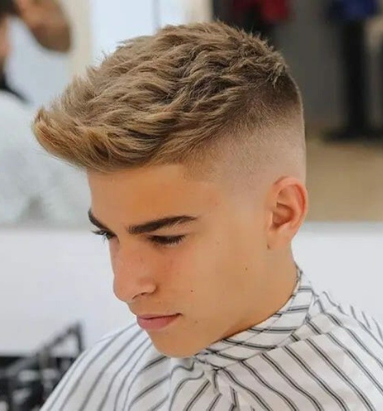 Wavy Faux Hawk Baseball Haircut