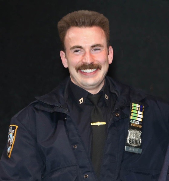 Chris Evans Broadway Lobby Hero Haircut