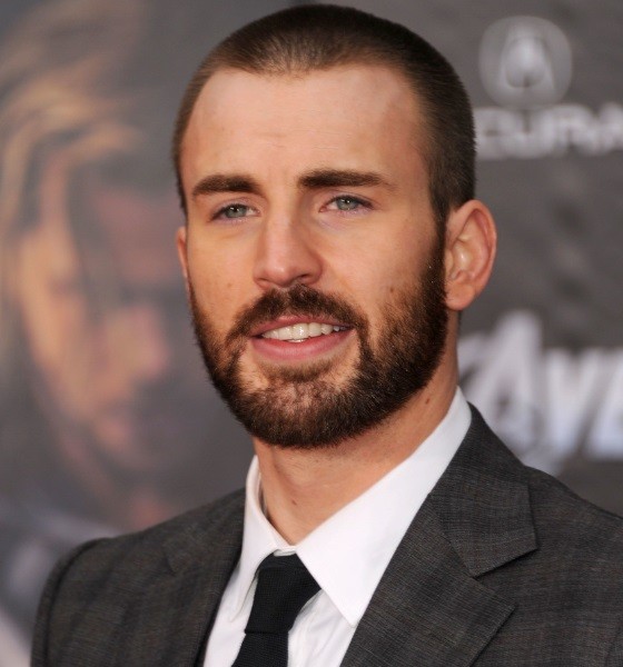 Chris Evans Buzz Cut With Beard