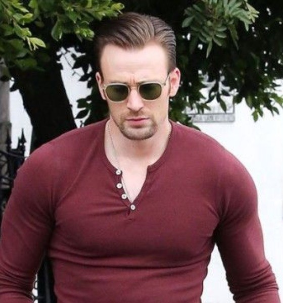 Chris Evans Messy Quiff Haircut