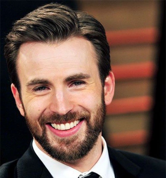 Chris Evans Side Part Haircut