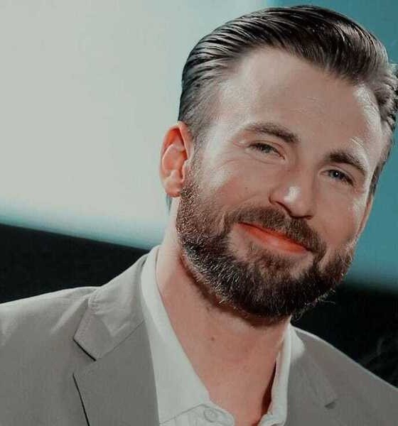 Chris Evans Side Swept Haircut