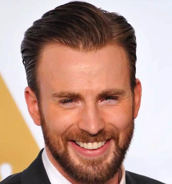 Chris Evans Textured Comb Over Haircut