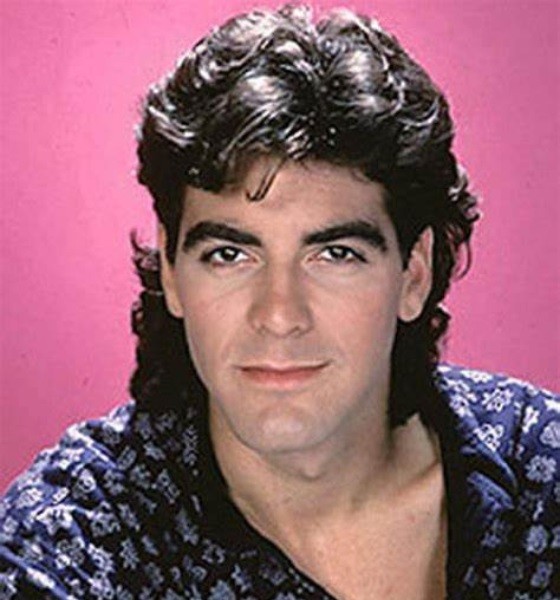 George Clooney 80s Mullet Haircut