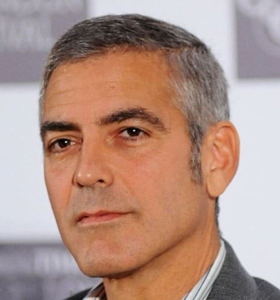 George Clooney Close Crop Haircut