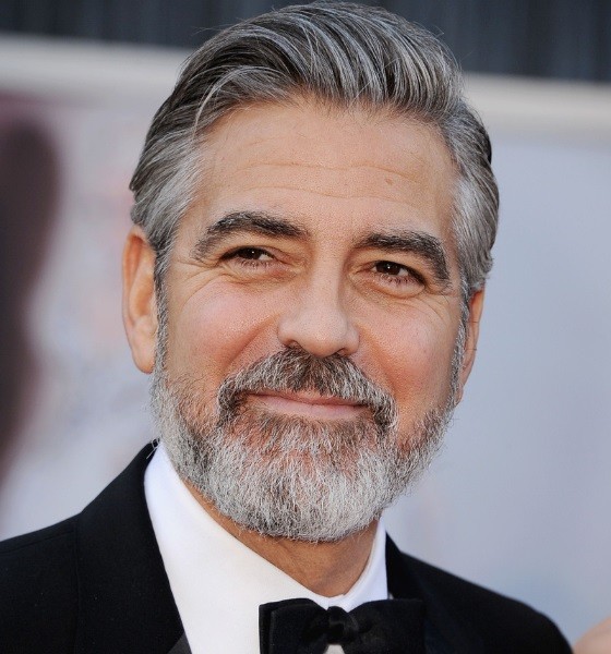 George Clooney Haircut with Beard