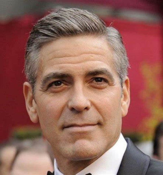 George Clooney Hard Part Haircut