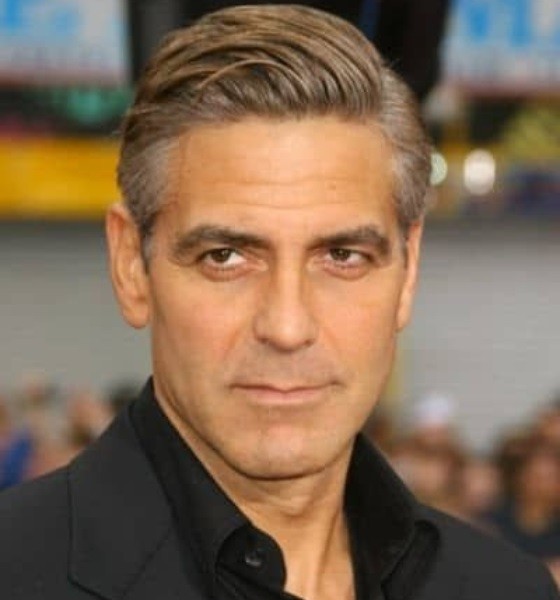 George Clooney Pompadour Haircut
