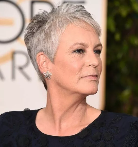 Jamie Lee Curtis Short Choppy Pixie Cut