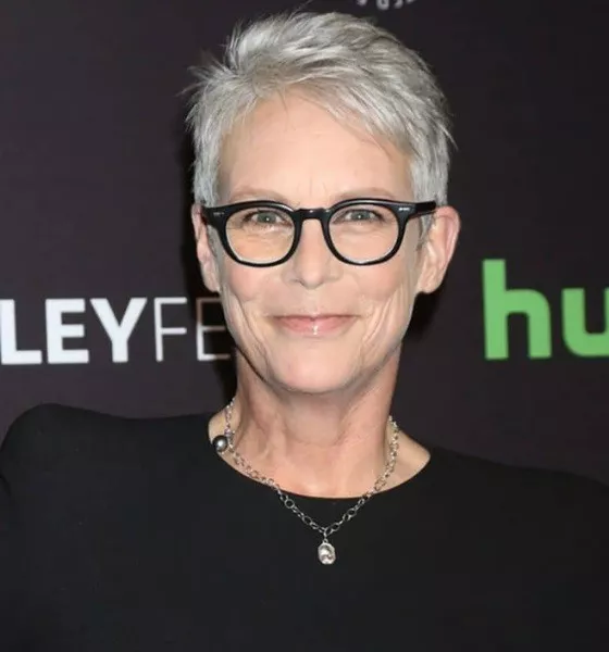 Jamie Lee Curtis Short Side Part Haircut