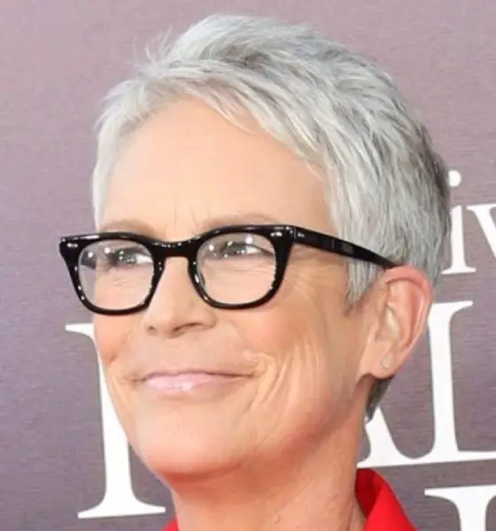 Jamie Lee Curtis Wireframe Haircut With Glasses