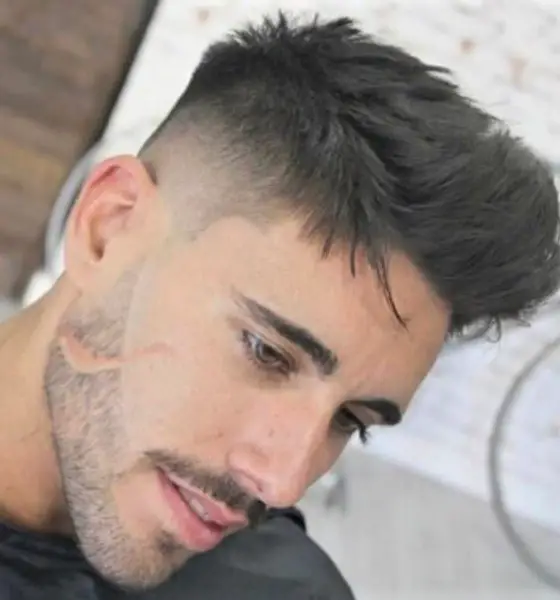 Sharp and Curved Shape Up Haircut