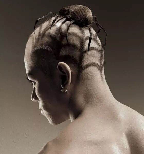 Spider Bun Skullet Haircut