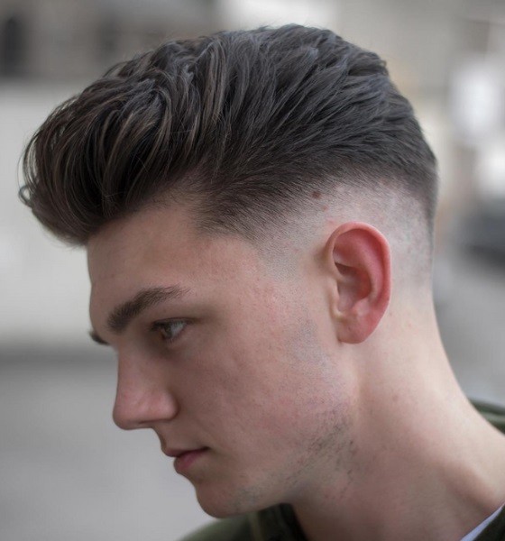 Textured Pompadour Judge Haircut