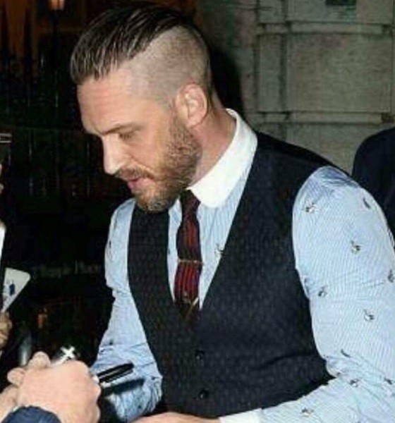 Tom Hardy High Fade Crew Cut