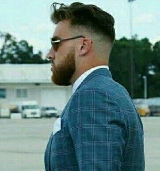 Travis Kelce Classic Slick Haircut