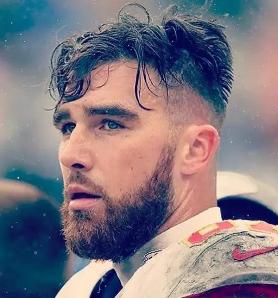 Travis Kelce Combover Haircut