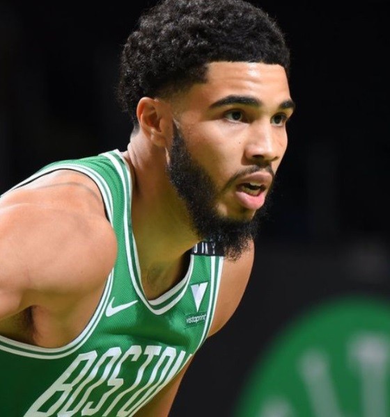 Jayson Tatum Grown out Beard Haircut