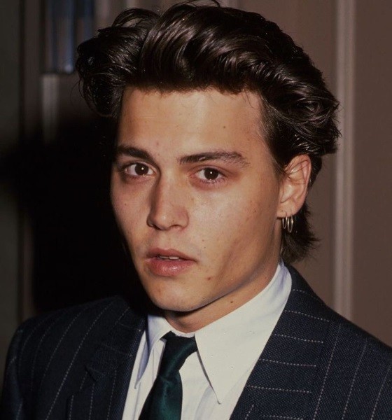 Johnny Depp 90s Cut With Deep Side Part