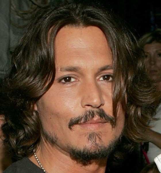 Johnny Depp Long Wavy Layer Haircut