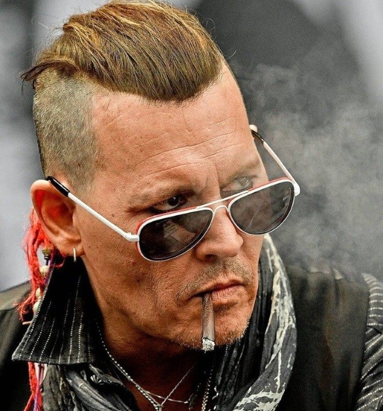 Johnny Depp Mohawk Undercut