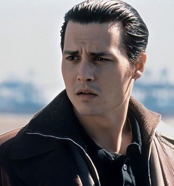 Johnny Depp Slicked Back Haircut