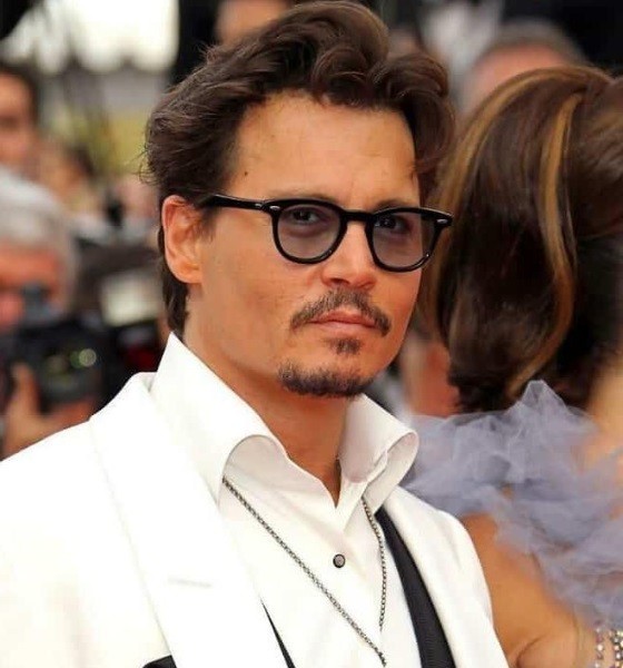 Johnny Depp Textured Quiff Haircut