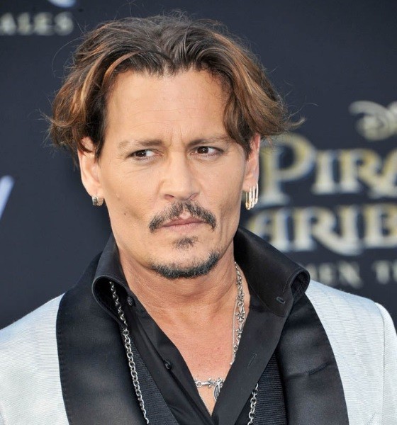 Johnny Depp Tousled Curtains Haircut