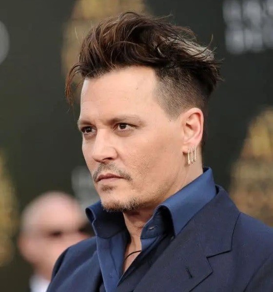 Johnny Depp Undercut Hairstyle