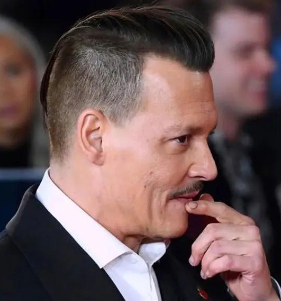 Johnny Depp Undercut With Blends