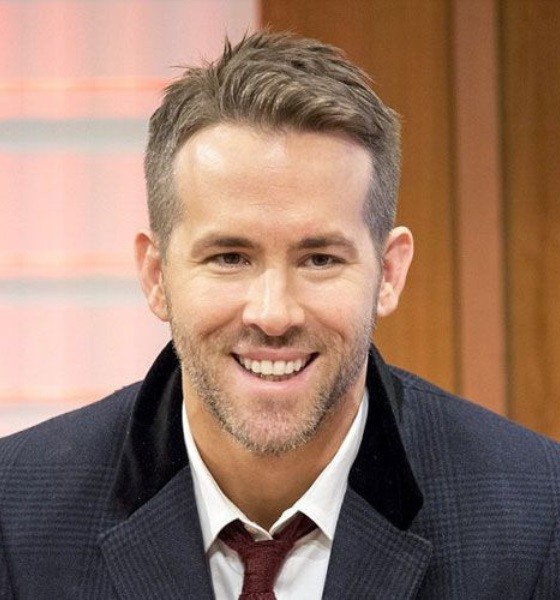 Ryan Reynolds Casual Side Part Haircut