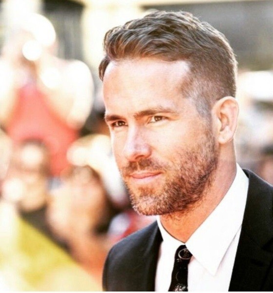 Ryan Reynolds Semi Mid Part Haircut