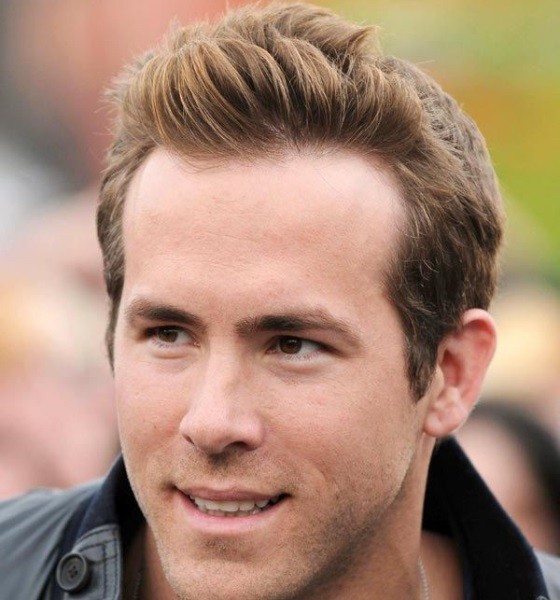 Ryan Reynolds Short Quiff Haircut