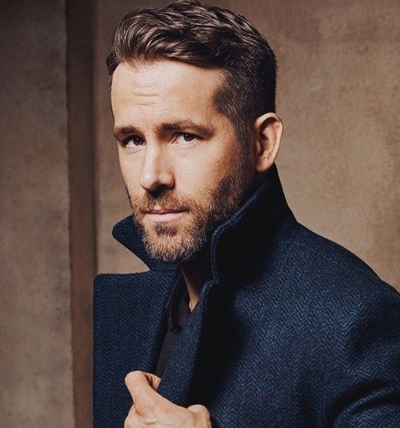 Ryan Reynolds Side Swept Haircut