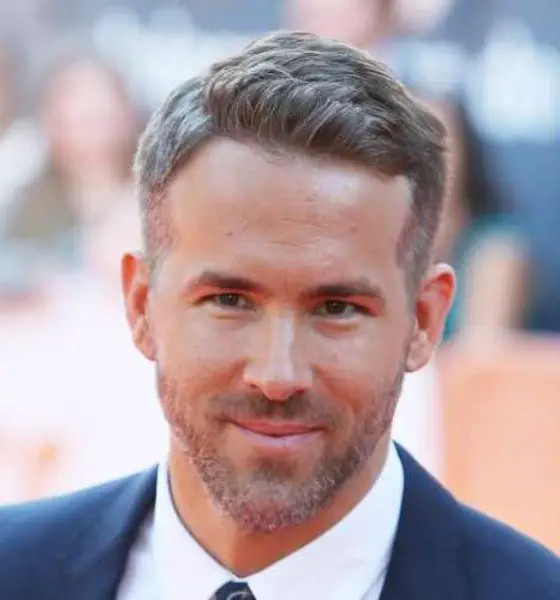Ryan Reynolds Simple Grey Haircut